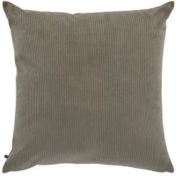 Kave Home - Housse De Coussin Namie 60 X 60 Cm Velours Gris Foncé - Marron