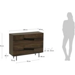 Kave Home - Commode Cutt 120 X 91 Cm - Naturel 11 Kave Home - Commode Cutt 120 X 91 Cm - Naturel -KAVE HOME Soldes 2022 51186129 5