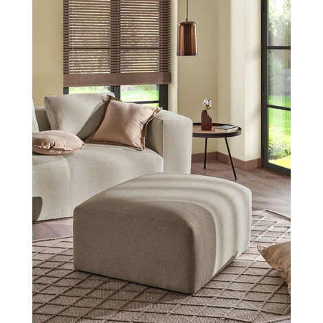 Kave Home - Repose-pieds Blok 90 X 70 Cm Beige - Beige 6 Kave Home - Repose-pieds Blok 90 X 70 Cm Beige - Beige – Image 4