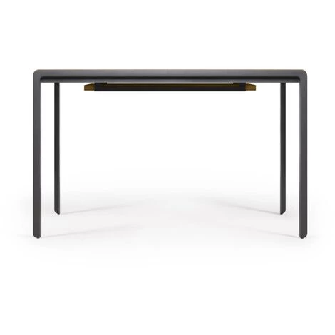Kave Home - Table Extensible Nadyria En Contreplaqué De Noyer Et Pieds En Acier Noir 120 (160) X 80 Cm - Naturel 5 Kave Home - Table Extensible Nadyria En Contreplaqué De Noyer Et Pieds En Acier Noir 120 (160) X 80 Cm - Naturel – Image 3