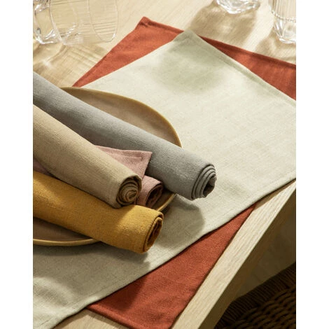 Kave Home - Lot De 4 Sets De Table Samay Rose - Rose 4 Kave Home - Lot De 4 Sets De Table Samay Rose - Rose – Image 2