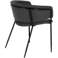 Kave Home - Chaise Runnie Gris Foncé Et Pieds En Acier Noir - Noir 9 Kave Home - Chaise Runnie Gris Foncé Et Pieds En Acier Noir - Noir -KAVE HOME Soldes 2022 51186246 3