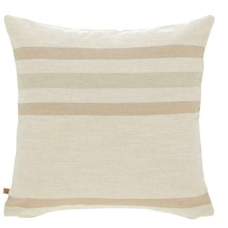 Kave Home - Housse De Coussin Sydelle Blanche Et Rayures Beiges 45 X 45 Cm - Beige 3 Kave Home - Housse De Coussin Sydelle Blanche Et Rayures Beiges 45 X 45 Cm - Beige