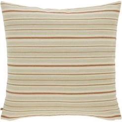 Kave Home - Housse De Coussin Sydelle à Rayures Bordeaux 60 X 60 Cm