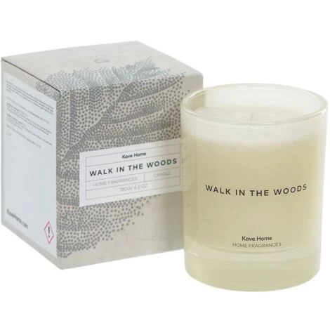 Kave Home - Bougie Parfumée Walk In The Woods - Beige 3 Kave Home - Bougie Parfumée Walk In The Woods - Beige