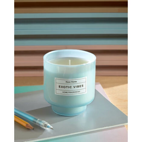 Kave Home - Bougie Parfumée Exotic Vibes - Bleu 4 Kave Home - Bougie Parfumée Exotic Vibes - Bleu – Image 2