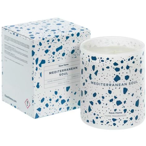 Kave Home - Bougie Parfumée Mediterranean - Bleu 3 Kave Home - Bougie Parfumée Mediterranean - Bleu