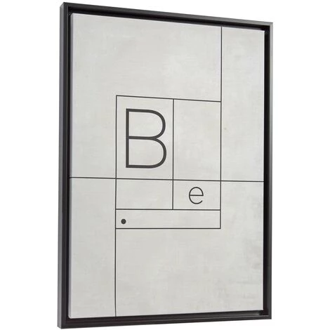 Kave Home - Tableau Myrthe En Bois Noir Lettre B 50 X 70 Cm - Gris 3 Kave Home - Tableau Myrthe En Bois Noir Lettre B 50 X 70 Cm - Gris