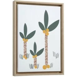 Kave Home - Tableau Uriana 30 X 42 Cm Palmiers Multicolore - Multicolore