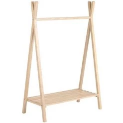 Kave Home - Portant Tipi Maralis En Bois De Frêne Massif 148 X 50 Cm - Naturel