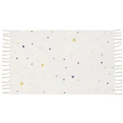 Kave Home - Tapis Miris Coton Pois Et Triangles Multicolore 65 X 110 Cm - Multicolore