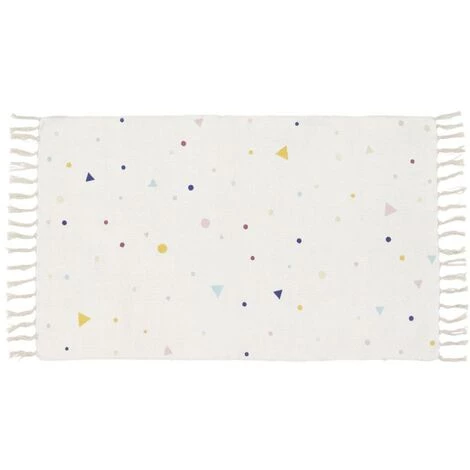 Kave Home - Tapis Miris Coton Pois Et Triangles Multicolore 65 X 110 Cm - Multicolore 3 Kave Home - Tapis Miris Coton Pois Et Triangles Multicolore 65 X 110 Cm - Multicolore