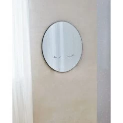 Kave Home - Miroir Mural Rond Ludmila Lune Ø 50cm - Gris -KAVE HOME Soldes 2022 51186353 2