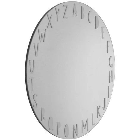 Kave Home - Miroir Mural Rond Keila Alphabet Gris Ø 50cm - Gris 3 Kave Home - Miroir Mural Rond Keila Alphabet Gris Ø 50cm - Gris