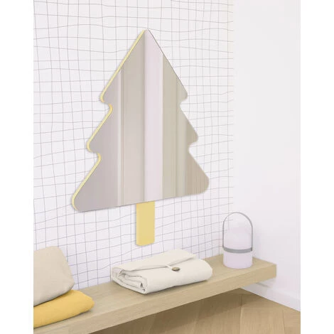 Kave Home - Miroir Mural Saori Arbre Jaune En MDF 54 X 70 Cm - Jaune 4 Kave Home - Miroir Mural Saori Arbre Jaune En MDF 54 X 70 Cm - Jaune – Image 2