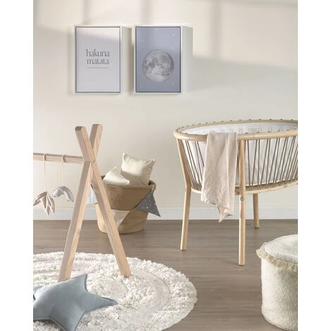 Kave Home - Lot De 2 Tableaux Ludmila En Bois Blanc Lune Grise - Gris 4 Kave Home - Lot De 2 Tableaux Ludmila En Bois Blanc Lune Grise - Gris – Image 2