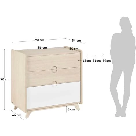Kave Home - Commode Nunila En Contreplaqué De Frêne 90 X 90 Cm FSC 100% - Naturel 7 Kave Home - Commode Nunila En Contreplaqué De Frêne 90 X 90 Cm FSC 100% - Naturel – Image 5