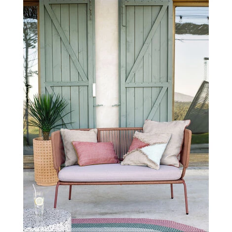 Kave Home - Housse De Coussin Dalila En PET Terre Cuite De 30 X 50 Cm - Rouge 4 Kave Home - Housse De Coussin Dalila En PET Terre Cuite De 30 X 50 Cm - Rouge – Image 2