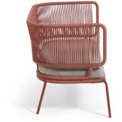 Kave Home - Canapé Nadin 2 Places En Corde Terracotta Et Acier Galvanisé - Rose -KAVE HOME Soldes 2022 51186380 3