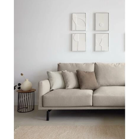 Kave Home - Lot Brunella De 2 Tableaux Blanc 32 X 42 Cm - Blanc 4 Kave Home - Lot Brunella De 2 Tableaux Blanc 32 X 42 Cm - Blanc – Image 2