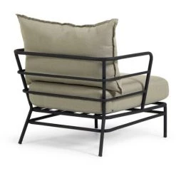 Kave Home - Fauteuil Mareluz En Acier Noir - Beige 9 Kave Home - Fauteuil Mareluz En Acier Noir - Beige -KAVE HOME Soldes 2022 51186384 3