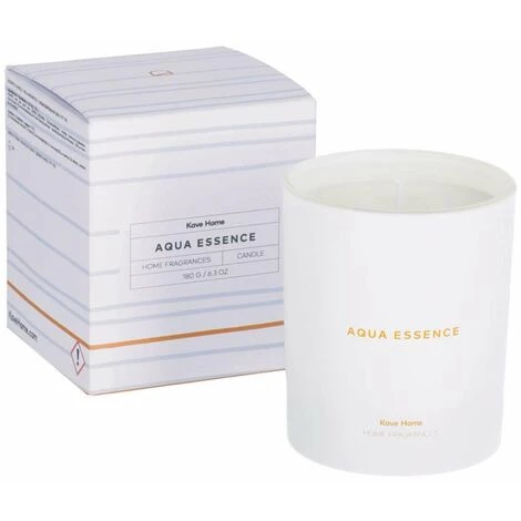 Kave Home - Bougie Parfumée Aqua Essence 180 Gr - Blanc 3 Kave Home - Bougie Parfumée Aqua Essence 180 Gr - Blanc