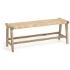 Kave Home - Banc Beida Bois Massif De Tek 120 Cm - Naturel -KAVE HOME Soldes 2022 51186410 1