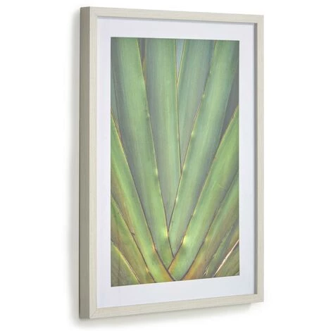 Kave Home - Tableau Lyn En Bois Blanc Aloe Vera Vert 50 X 70 Cm 3 Kave Home - Tableau Lyn En Bois Blanc Aloe Vera Vert 50 X 70 Cm