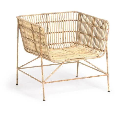 Kave Home - Fauteuil Aiala Rotin - Naturel 3 Kave Home - Fauteuil Aiala Rotin - Naturel