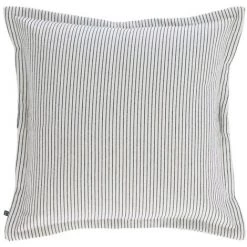 Kave Home - Housse De Coussin Aleria Coton Blanc à Rayures Bleues 45 X 45 Cm - Blanc