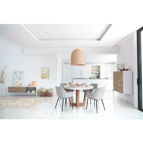 Kave Home - Housse De Coussin Bibiana En Laine Et Coton Beige Imprimés Marron Et Terracotta 30 X 50 Cm - Beige 4 Kave Home - Housse De Coussin Bibiana En Laine Et Coton Beige Imprimés Marron Et Terracotta 30 X 50 Cm - Beige – Image 2