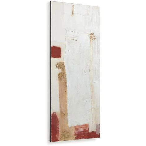 Kave Home - Toile Winona En Blanc, Rouge Et Doré 50 X 120 Cm - Multicolore 3 Kave Home - Toile Winona En Blanc, Rouge Et Doré 50 X 120 Cm - Multicolore