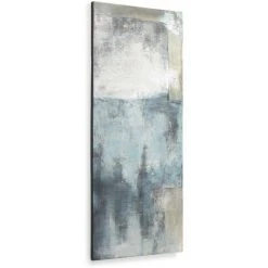 Kave Home - Toile Urbelina En Blanc Et Bleu 50 X 120 Cm - Bleu