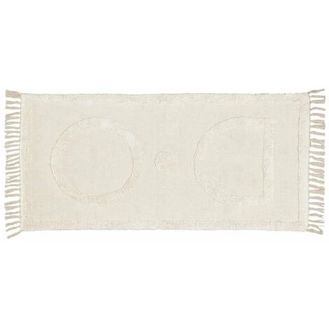 Kave Home - Tapis Bernabela 100% Coton Beige 70 X 140 Cm - Beige 3 Kave Home - Tapis Bernabela 100% Coton Beige 70 X 140 Cm - Beige