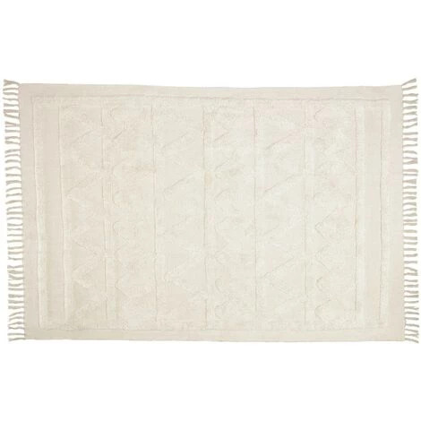 Kave Home - Tapis Dabria 100% Coton Beige 140 X 200 Cm - Beige 3 Kave Home - Tapis Dabria 100% Coton Beige 140 X 200 Cm - Beige