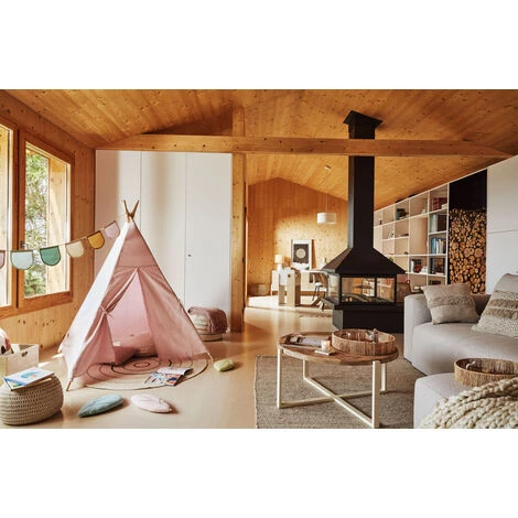 Kave Home - Pouf Rond Daiana En Coton Beige Et Multicolore Ø 40 Cm - Multicolore 4 Kave Home - Pouf Rond Daiana En Coton Beige Et Multicolore Ø 40 Cm - Multicolore – Image 2