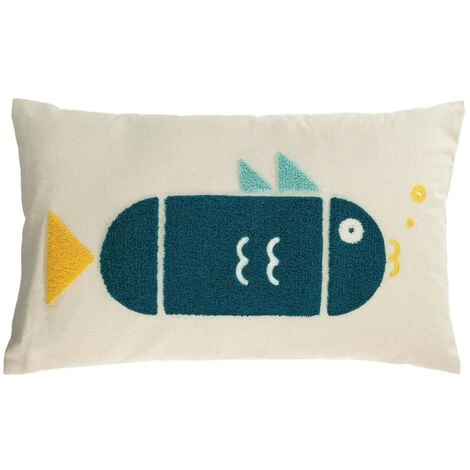 Kave Home - Housse De Coussin Samudra 100% Coton Poisson Multicolore 30 X 50 Cm - Multicolore 3 Kave Home - Housse De Coussin Samudra 100% Coton Poisson Multicolore 30 X 50 Cm - Multicolore