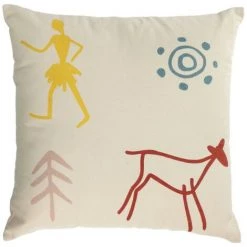 Kave Home - Housse De Coussin Itzayana 100% Coton Multicolore 45 X 45 Cm - Multicolore