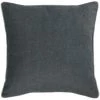 Kave Home - Housse De Coussin Alcara Noir Avec Liseré Gris 45 X 45 Cm - Noir