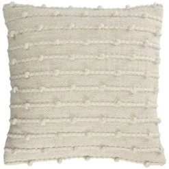 Kave Home - Housse De Coussin Akane En Coton Et Laine Beige 45 X 45 Cm - Beige