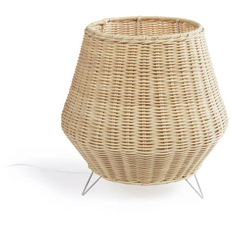 Kave Home - Lampe De Table Petite Kamaria En Rotin Finition Naturelle - Naturel 3 Kave Home - Lampe De Table Petite Kamaria En Rotin Finition Naturelle - Naturel