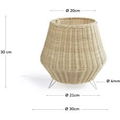 Kave Home - Lampe De Table Petite Kamaria En Rotin Finition Naturelle - Naturel 7 Kave Home - Lampe De Table Petite Kamaria En Rotin Finition Naturelle - Naturel -KAVE HOME Soldes 2022 51186569 3
