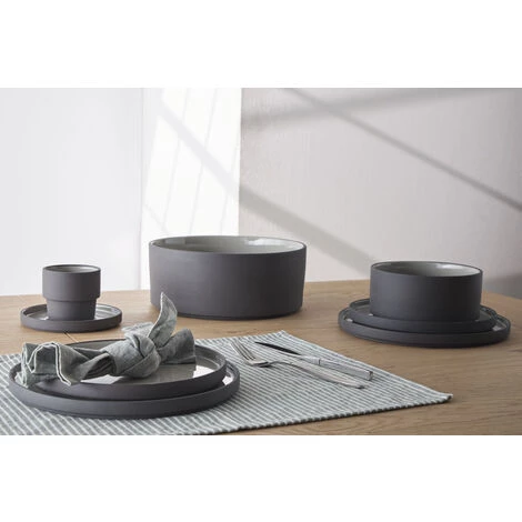 Kave Home - Lot De 2 Sets De Table Imalay En Coton Et Lin Gris 35 X 50 Cm - Gris 4 Kave Home - Lot De 2 Sets De Table Imalay En Coton Et Lin Gris 35 X 50 Cm - Gris – Image 2