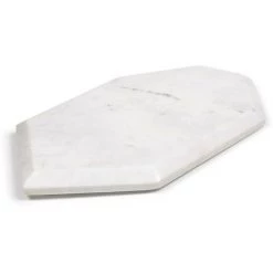Kave Home - Plateau Claria Heptagonal En Marbre Blanc - Blanc