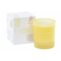 Kave Home - Bougie Parfumée Pastel Clouds 180 G - Jaune