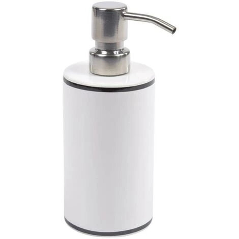 Kave Home - Distributeur De Savon Arminda En Céramique Blanc Avec Détail Noir - Blanc 3 Kave Home - Distributeur De Savon Arminda En Céramique Blanc Avec Détail Noir - Blanc