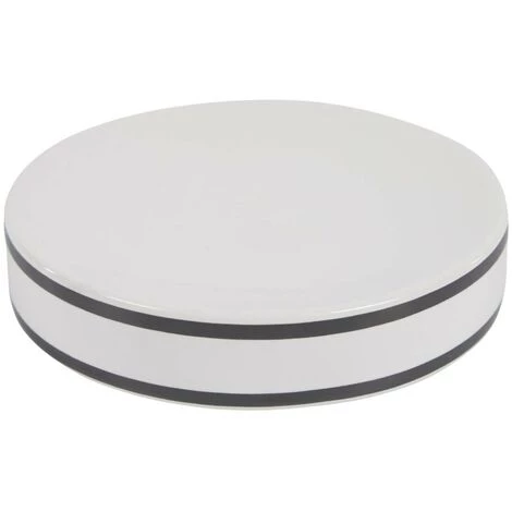 Kave Home - Porte-savon Arminda En Céramique Blanc Avec Détail Noir - Blanc 3 Kave Home - Porte-savon Arminda En Céramique Blanc Avec Détail Noir - Blanc