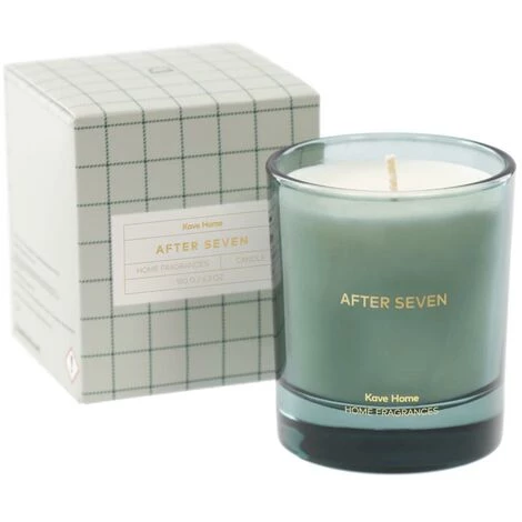 Kave Home - Bougie Parfumée After Seven 180 G - Vert 3 Kave Home - Bougie Parfumée After Seven 180 G - Vert