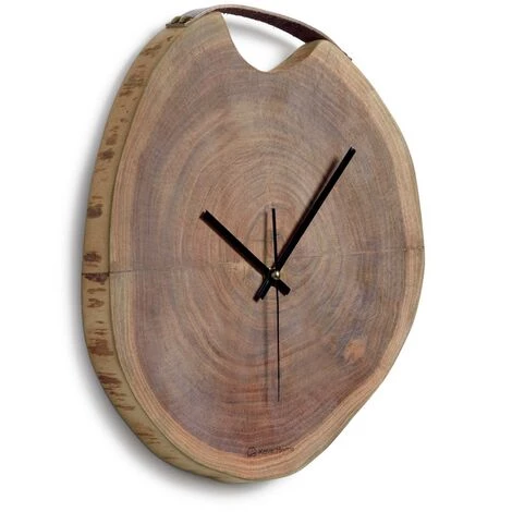 Kave Home - Horloge Murale Ronde Yuliana En Bois Massif D'acacia Ø 30 X 35 Cm - Naturel 3 Kave Home - Horloge Murale Ronde Yuliana En Bois Massif D'acacia Ø 30 X 35 Cm - Naturel