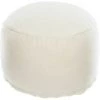 Kave Home - Pouf Rond Flaminia Blanc Ø 45cm - Blanc